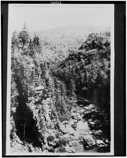 Mt. Mitchell Reservation, N.C. Gorge of the Linville River, Jonas Ridge in background