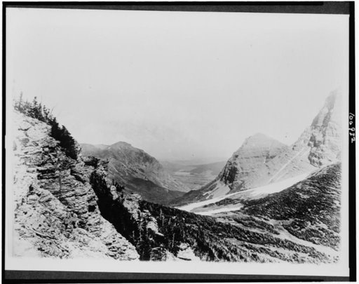 Glacier National Park, Montana. View east from Swift Current Pass