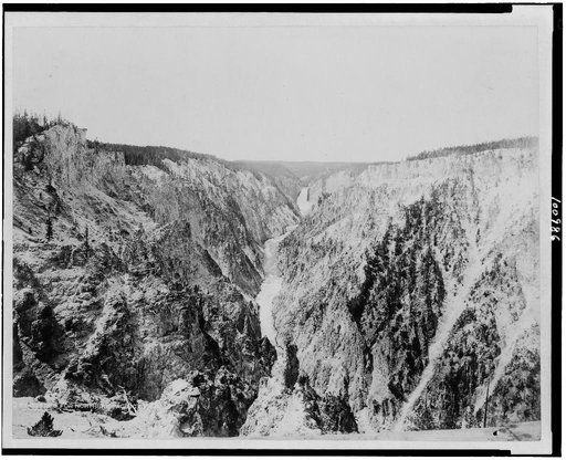 The Grand Canyon and Great Fall of the Yellowstone River, Yellowstone National Park, reached by the Northern Pacific Railway via Gardiner Gateway
