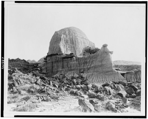 Tea Kettle Butte, Pyramid Park, North Dakota, on the Northern Pacific Railway