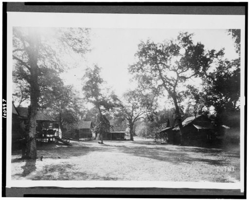 Cabins in Redstone National Park. Sequoia National Forest, Tulare County, California