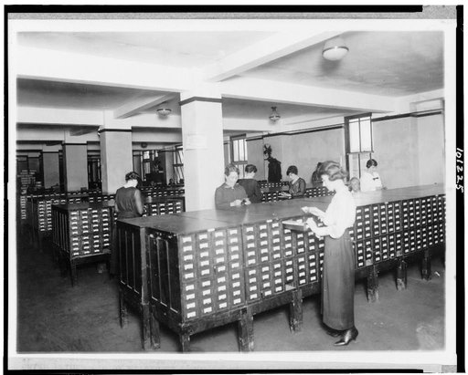 Fire proof records of the name and address of every man who carried Uncle Sam's War Risk Insurance are moulded upon metal tested to a white hot heat. ...