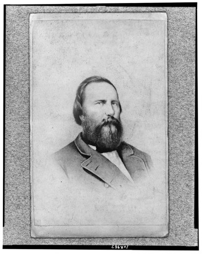 James Longstreet, head-and-shoulders portrait, facing right