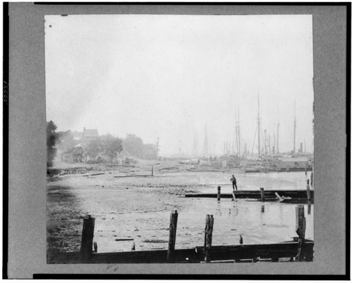 View of City Point, Va. from along shore of James River