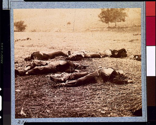 Federal dead on the field of battle of first day, Gettysburg, Pennsylvania