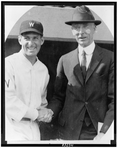 Stanley Harris and Conny [sic] Mack. The oldest and youngest managers in the league