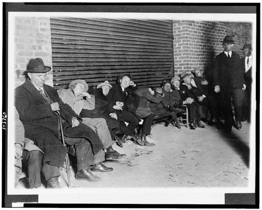 Waiting in line for tickets for the opening game of the World Series. Picture snapped at 10 P.M. tonight October 3rd, twenty four hours before the tickets will be placed on sale