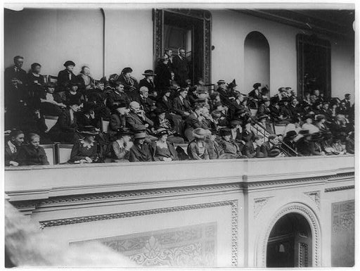 Visitors in the U.S. House of Representatives Gallery at the opening