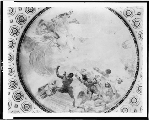 Mural by George W. Maynard on ceiling in the Library of Congress, Washington, D.C.