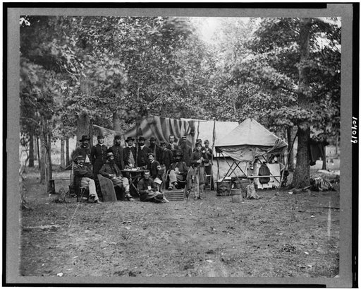 Regimental staff, New York Volunteers, near Bealton [i.e., Bealeton] , Va.