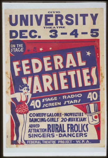 Federal varieties 40 stage, radio, screen stars.