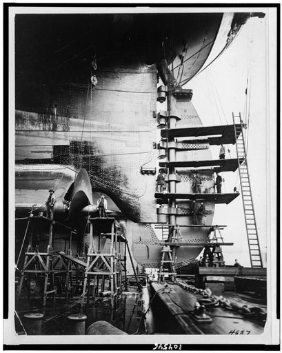 Rudder and screws of S.S. IMPERATOR