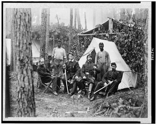 Officers of 114th Pennsylvania Infantry in front of Petersburg, Va., August, 1864