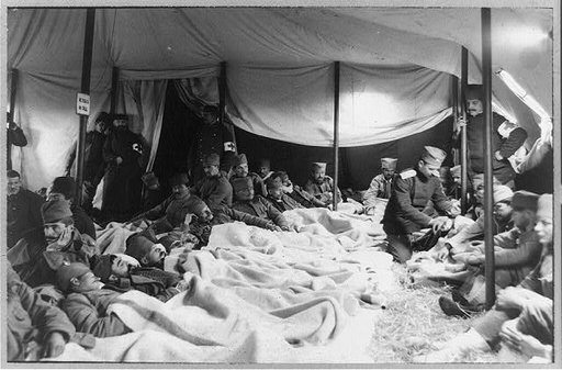 Serbian ambulance tent near Adrianople