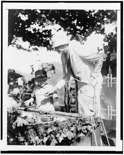 Snapped at the Garden Party at Twin Oakes, the estate of Mrs. Charles J. Bell ...