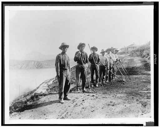 Salt River, Arizona.  Apache Indian laborers, Roosevelt, Arizona