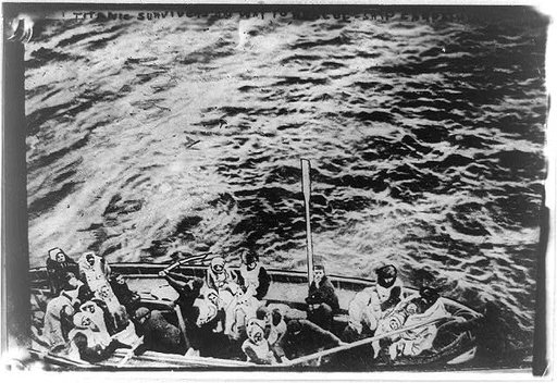 Titanic survivors on way to rescue ship Carpathia