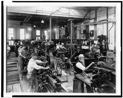 Machine shop in the Government Printing Office, Washington, D.C.