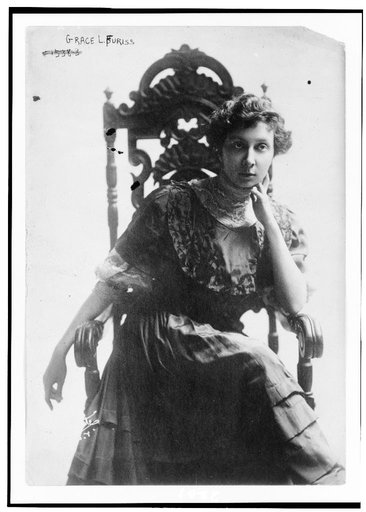 Grace Livingston Furniss, three-quarter length portrait, seated, facing slightly right