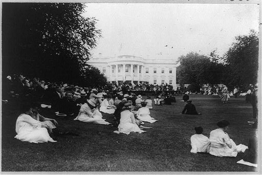 Concert by the U.S. Marine Band on the White House grounds, Washington, D.C., July 16, 1921