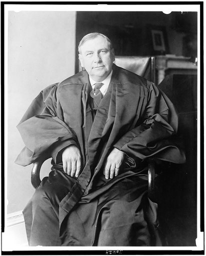Former Attorney General Harlan F. Stone photographed in his robes in the office of the Supreme Court of the United States today
