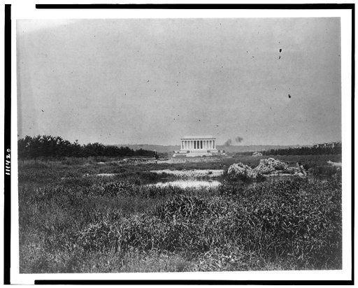Lincoln Memorial with marsh in foreground