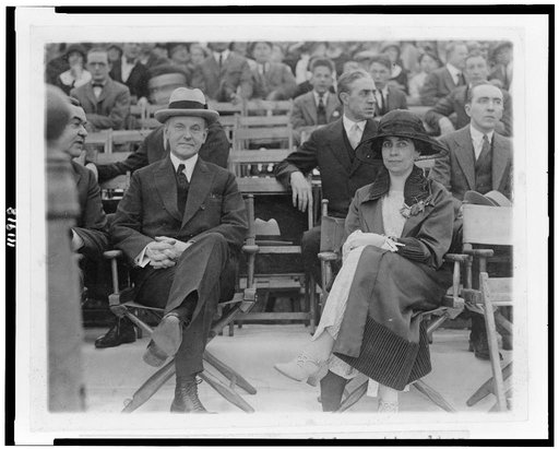 President and Mrs. Coolidge attending the circus