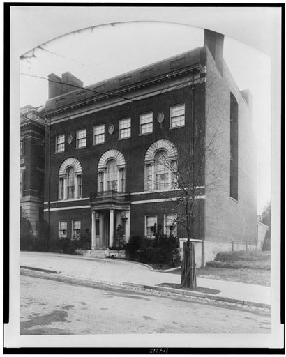 The Wilson house at 2340 S Street, N.W., Washington, D.C., ca. 1921