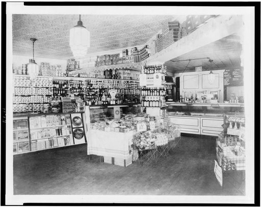Interior view of a grocery store, Washington, D.C.