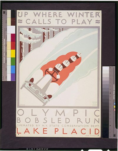 Up where winter calls to play Olympic bobsled run Lake Placid /