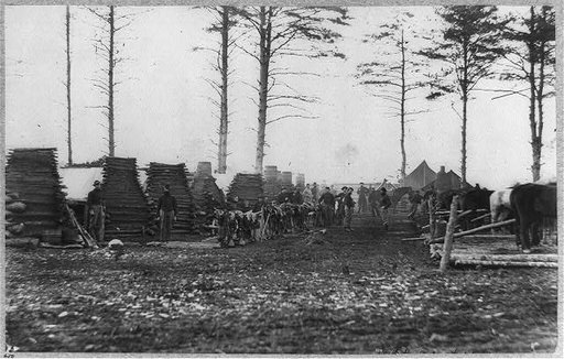 Camp of the 18th Pennsylvania Cavalry, February 1864