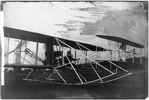Orville Wright at start of flight, Fort Meyer [i.e. Myer], Va.