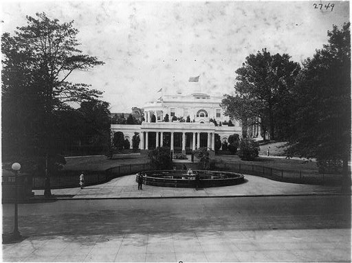 East side of the White House