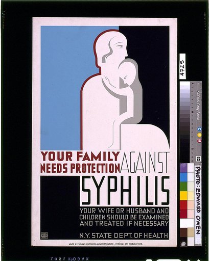 Your family needs protection against syphilis Your wife or husband and children should be examined and treated if necessary.