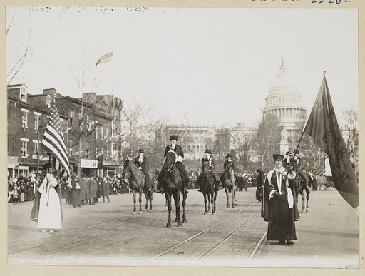 Head of suffrage parade in Washington, D.C., Mar. 3, 1913
