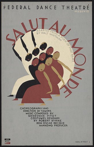 Federal Dance Theatre presents Salut au monde adapted from a poem of that name by Walt Whitman.