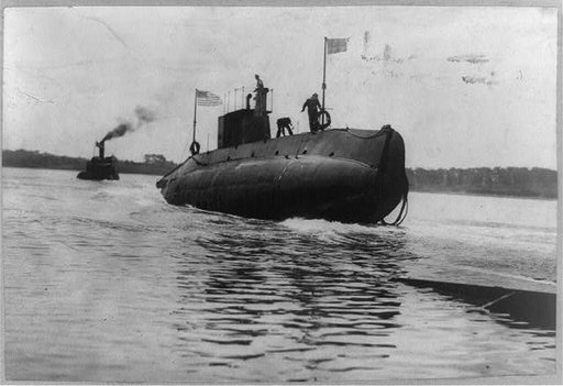 Launch of the U.S. Navy submarine Snapper, Fore River Works, June 6, 1909