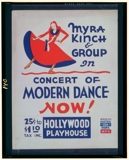 Myra Kinch & group in concert of modern dance now!