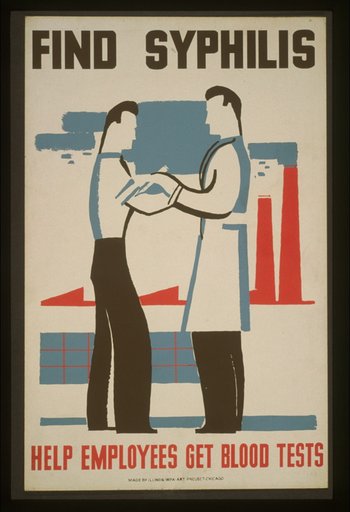 Find syphilis Help employees get blood tests.