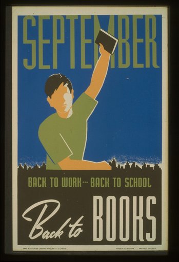 September. Back to work--back to school, back to books