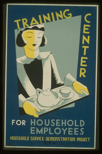 Training center for household employees--Household Service Demonstration Project, W.P.A.