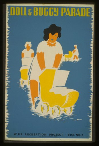 Doll & buggy parade--W.P.A recreation project, Dist. No. 2