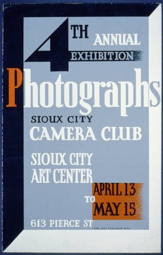 Photographs, 4th annual exhibition, Sioux City Camera Club