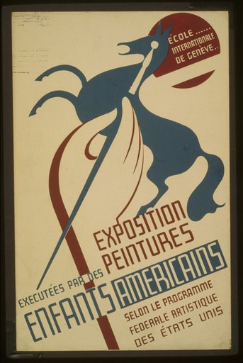 École Internationale de Genève ... exposition peintures executées par des enfants Americains