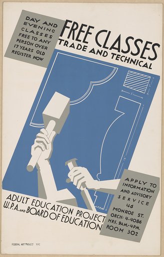 Free classes - trade and technical Day and evening classes free to any person over 17 years old : Register now.