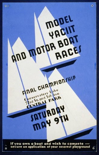 Model yacht and motor boat races Final championship, Conservatory Lake 72nd St. and 5th Ave., Central Park.