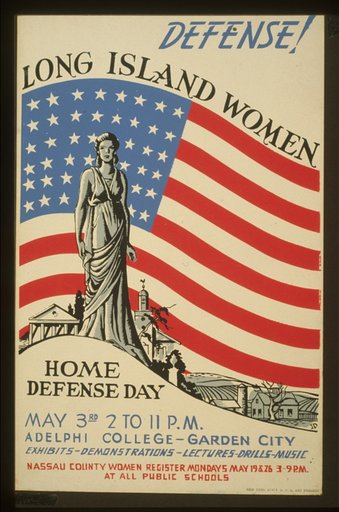 Defense! Long Island women : Home defense day : Exhibits - demonstrations - lectures - drills - music /