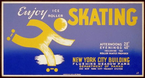 Enjoy ice roller skating