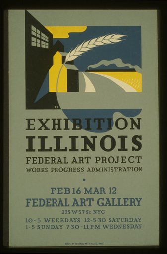 Exhibition Illinois Federal Art Project Works Progress Administration /