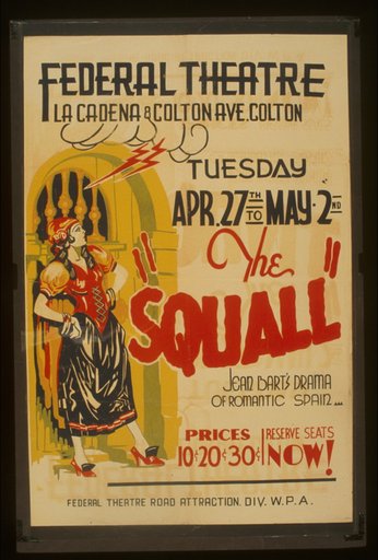 "The squall" Jean Bart's drama of romantic Spain.